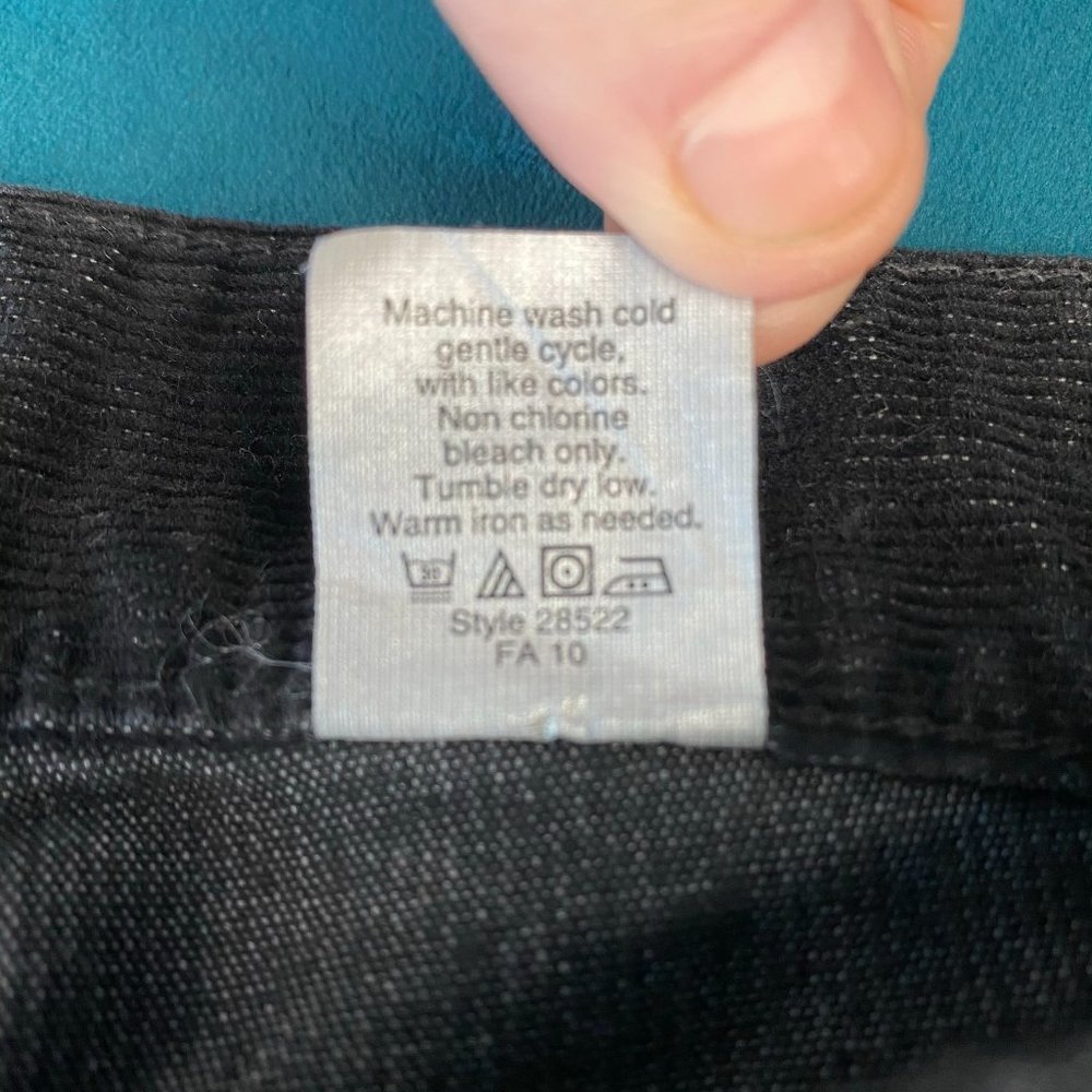 J Crew Skinny Fit Stretch Corduroy Pants in Black - Picture 8 of 10